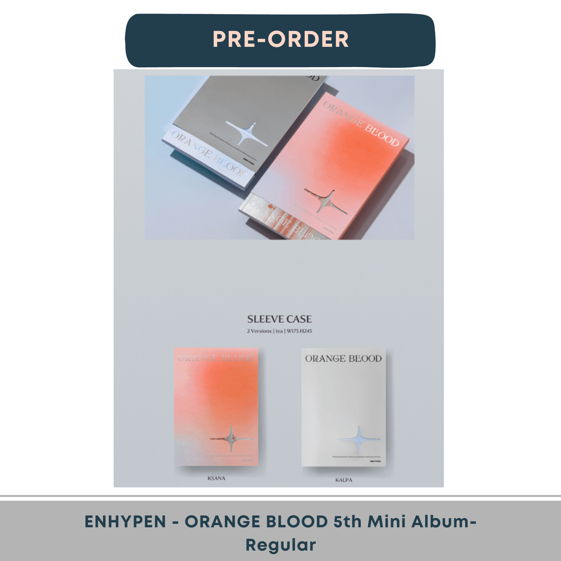 Weverse POB)ENHYPEN - ORANGE BLOOD 5th Mini Album